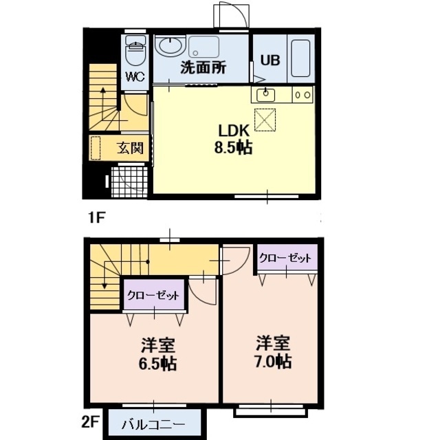 インプレッシブ２１の間取り