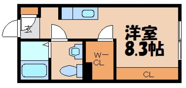 呉市天応南町のアパートの間取り