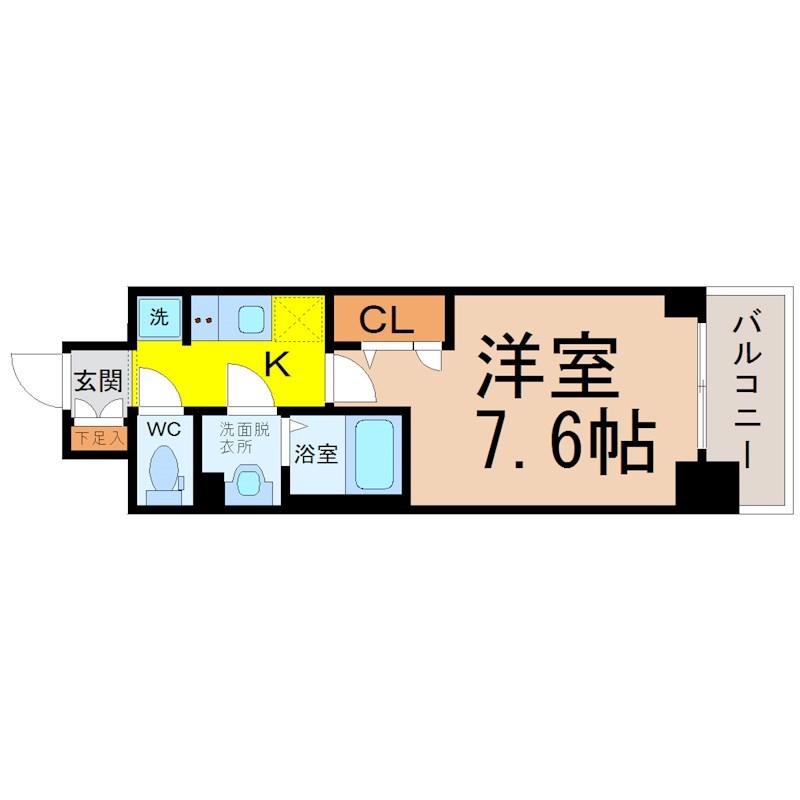 プレサンスＴＨＥ久屋大通レジェンドの間取り