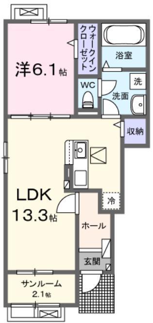 ベル シエルメール Iの間取り写真