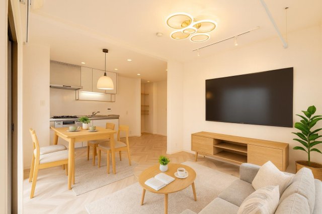 居室・リビング　周囲にコンセントが多く、レイアウトの自由度も高めです。