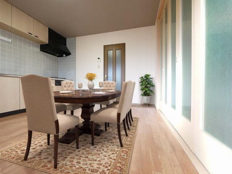 居室・リビング　CGで家具等を配置したもので家具等は含まれません