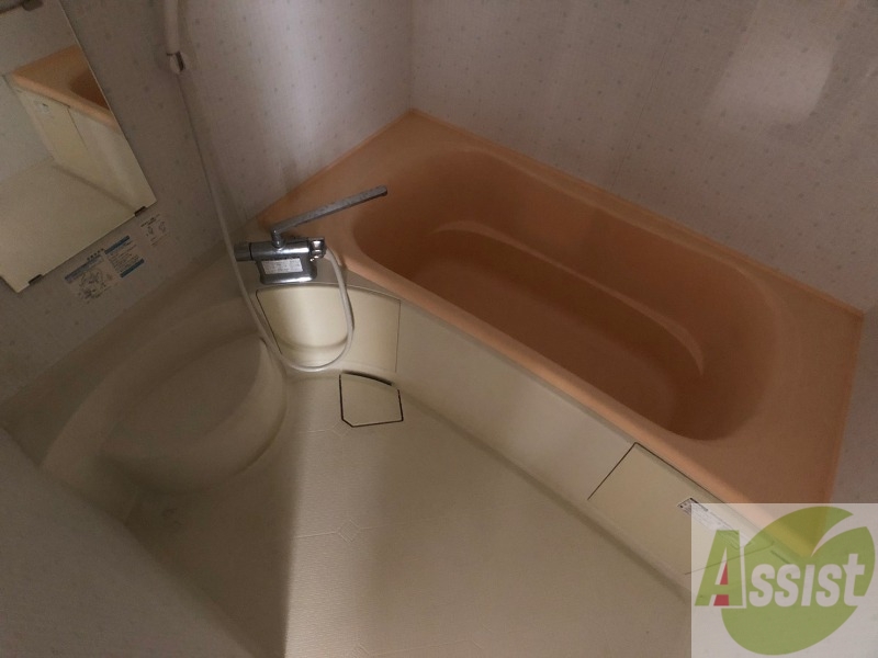 バス・シャワールーム　広々したお風呂で快適にくつろげそうです。