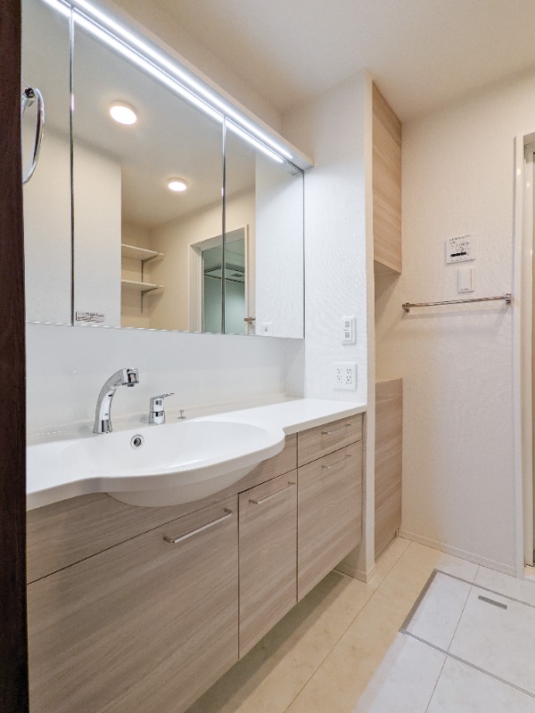 洗面設備　図面と現状に相違がある場合には現状を優先