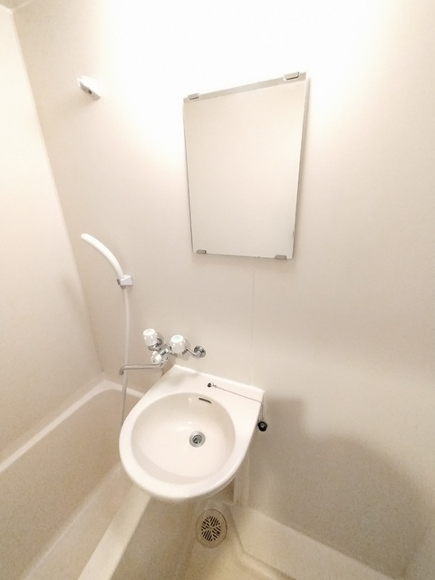 洗面設備　浴室に洗面ボウル付き