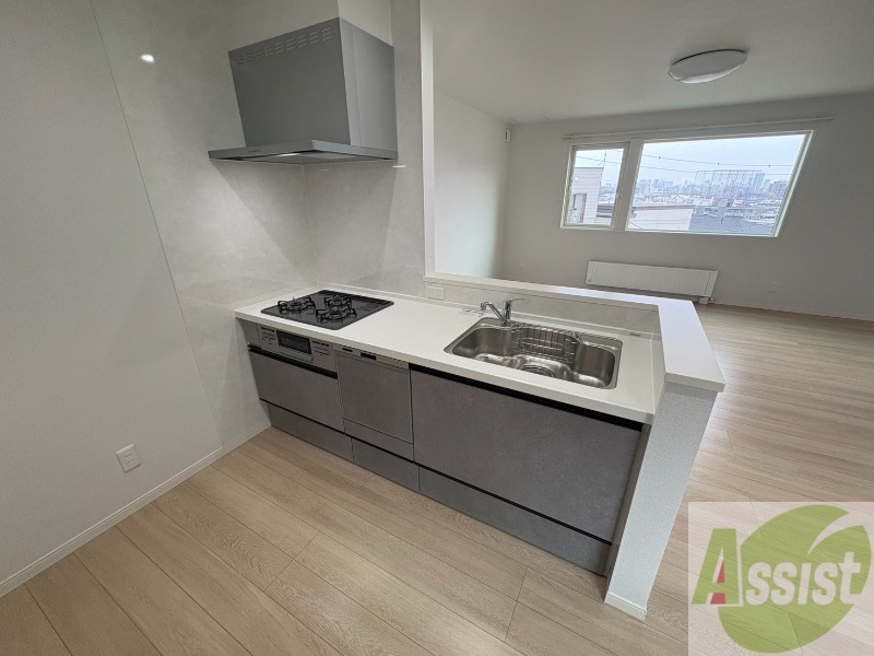 キッチン　システムキッチンなので、すぐお料理に使えます！