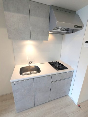 キッチン　ガス2口システムキッチン