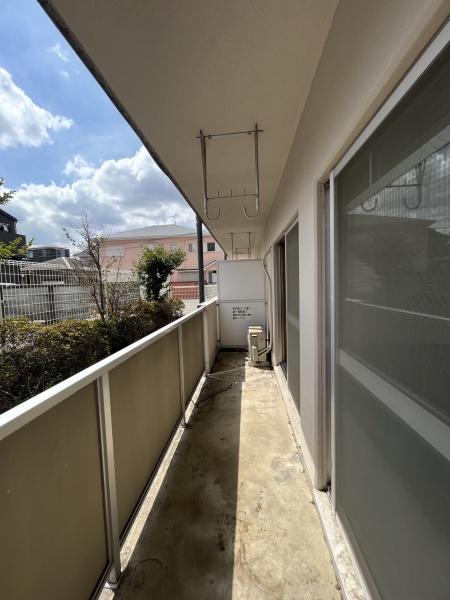バルコニー　日当たりいいです！