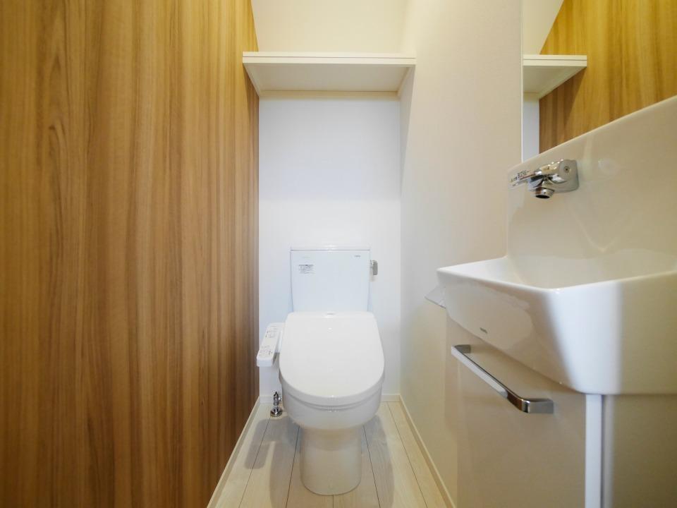 トイレ　ワンポイントクロスでトイレもお洒落に♪