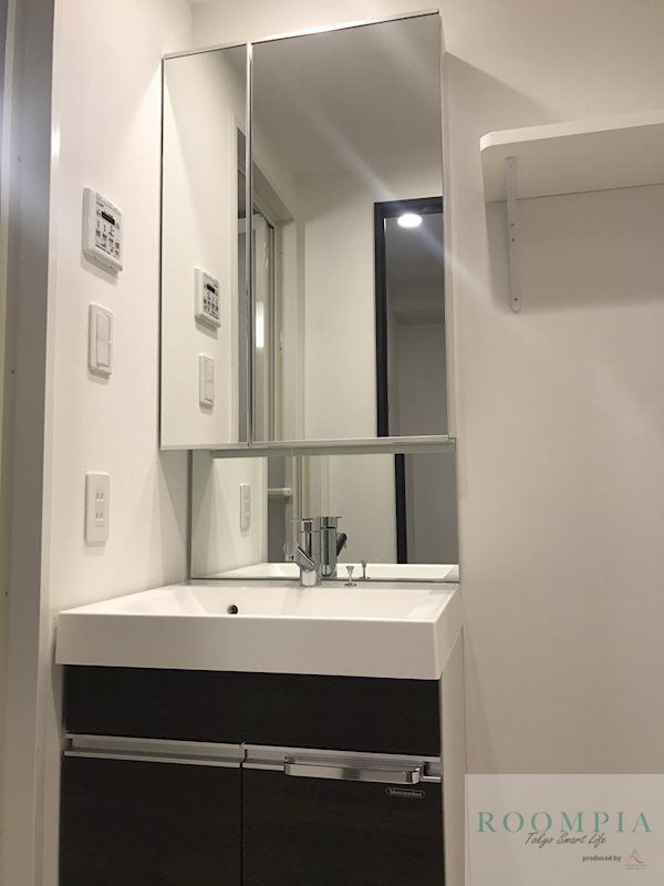 洗面設備　※同タイプの別のお部屋です。