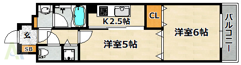 M’sレジデンス神戸の間取り写真