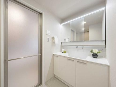 洗面設備　別部屋モデルルーム参考写真