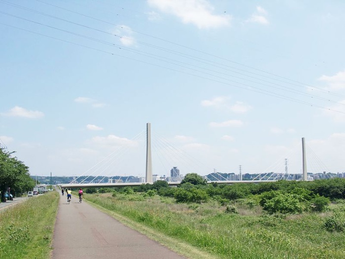 公園　多摩川緑地（公園）まで550m