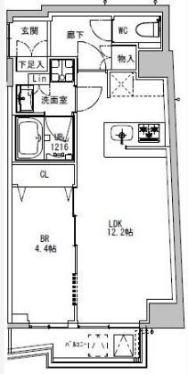 S-RESIDENCE両国park sideの間取り写真