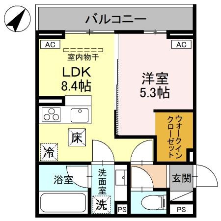 D-ROOM大房PJ B棟の間取り写真