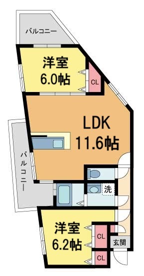 タカマツレジデンスの間取り写真