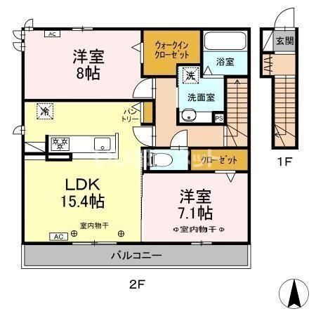 アヴァンセ 横井の間取り写真