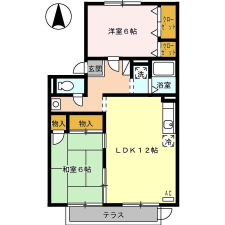 グリーンコーポ板谷 C棟の間取り写真