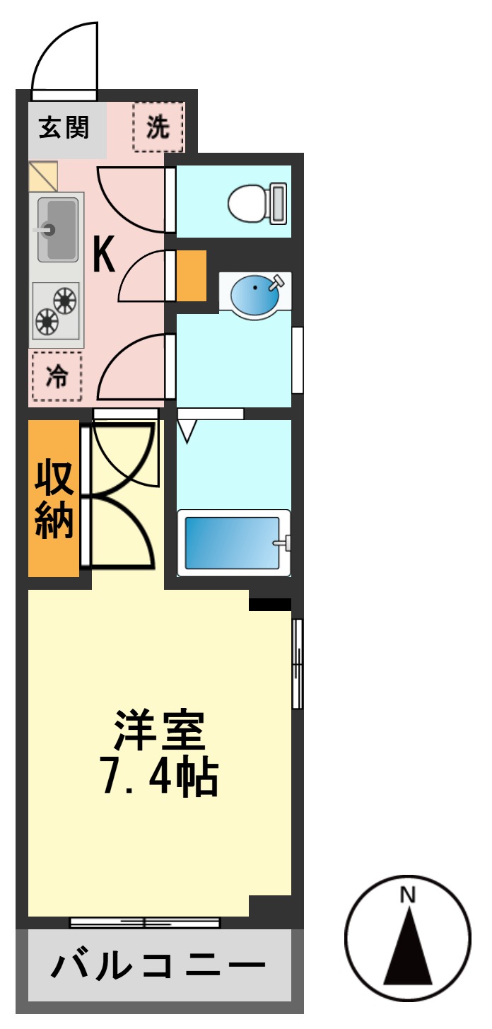 ＪＲ常磐線 金町駅 徒歩16分 4階建 築13年の間取り写真