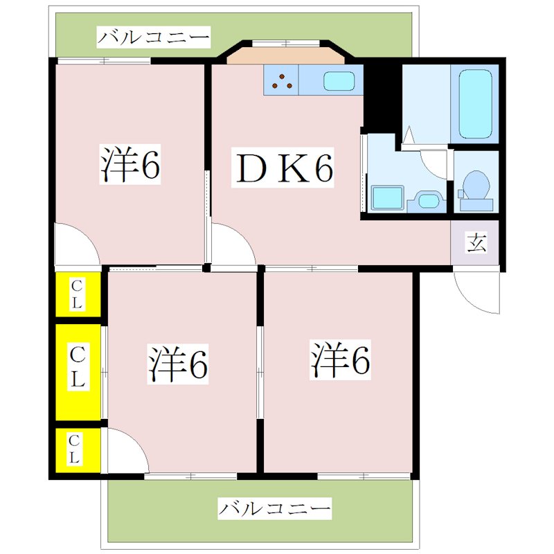 Ark Terrace 坂之上Bの間取り写真