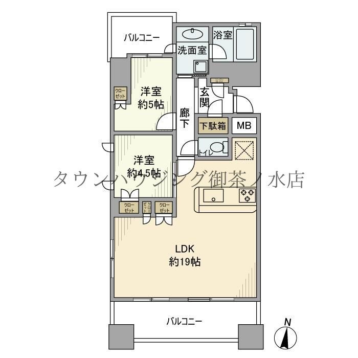 リビオ文京関口シティクロスの間取り写真