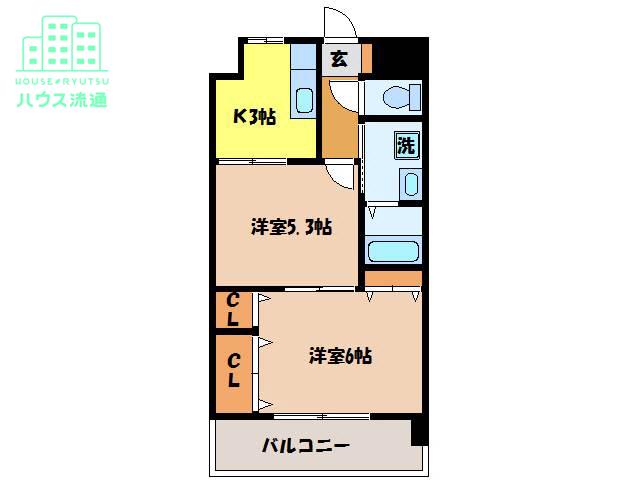 ステートリーマンション鷲崎の間取り写真