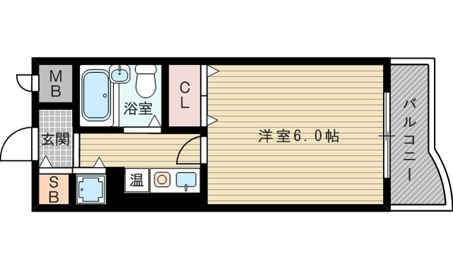 メロディーハイム淡路の間取り写真