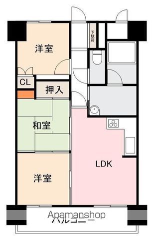 花房国分寺マンションの間取り写真