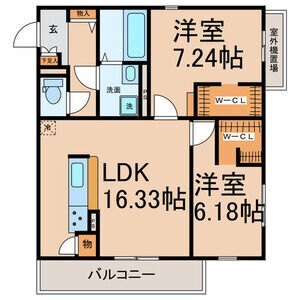 ハレオハナの間取り写真