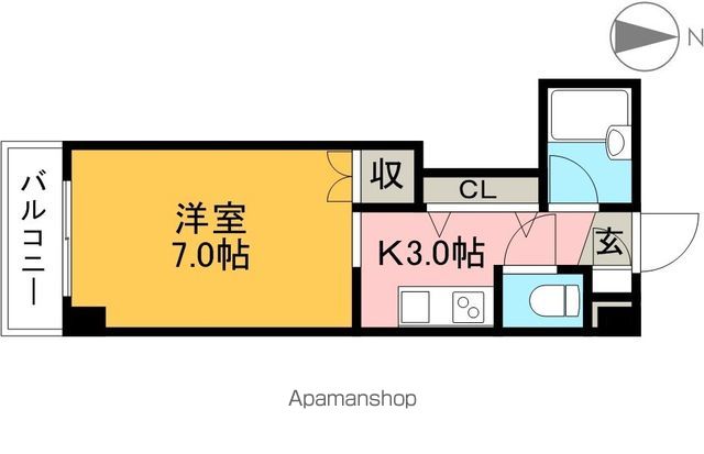 アサヒコートの間取り写真