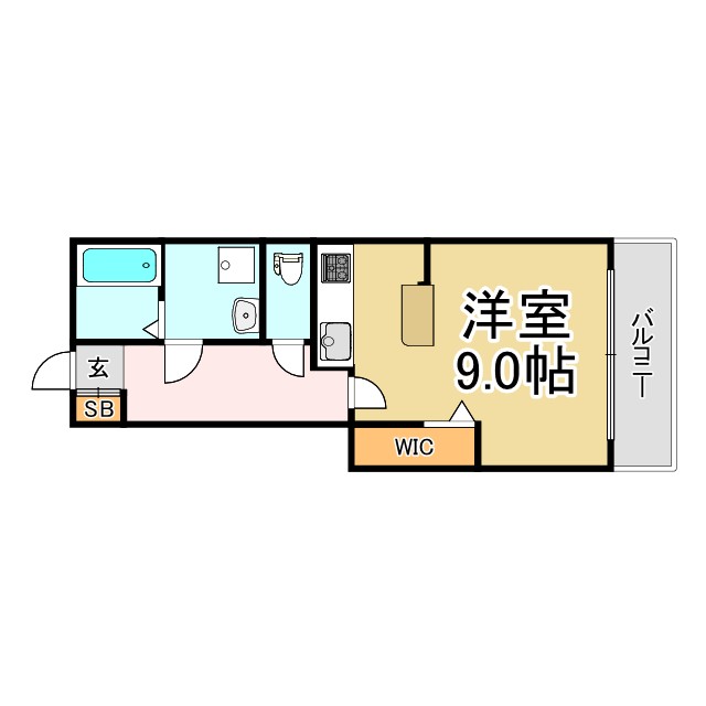 地下鉄名城線 東別院駅 徒歩7分 6階建 築54年の間取り写真