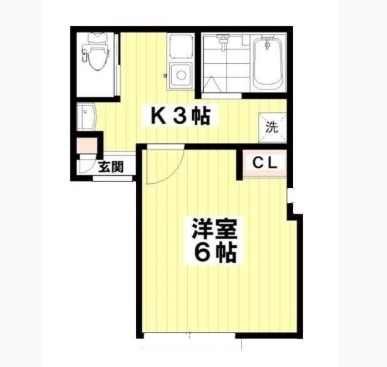 小田急小田原線 小田急相模原駅 徒歩6分 3階建 築8年の間取り写真