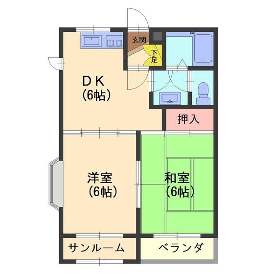 サントピア赤田C棟の間取り写真