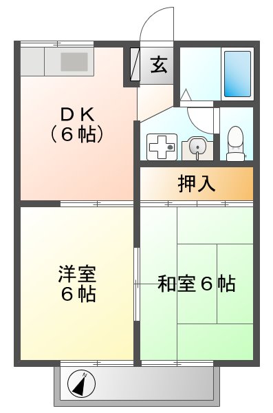 アメニティーMの間取り