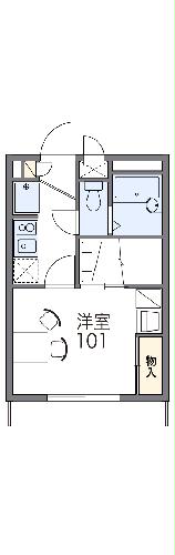 レオパレス東佐賀の間取り