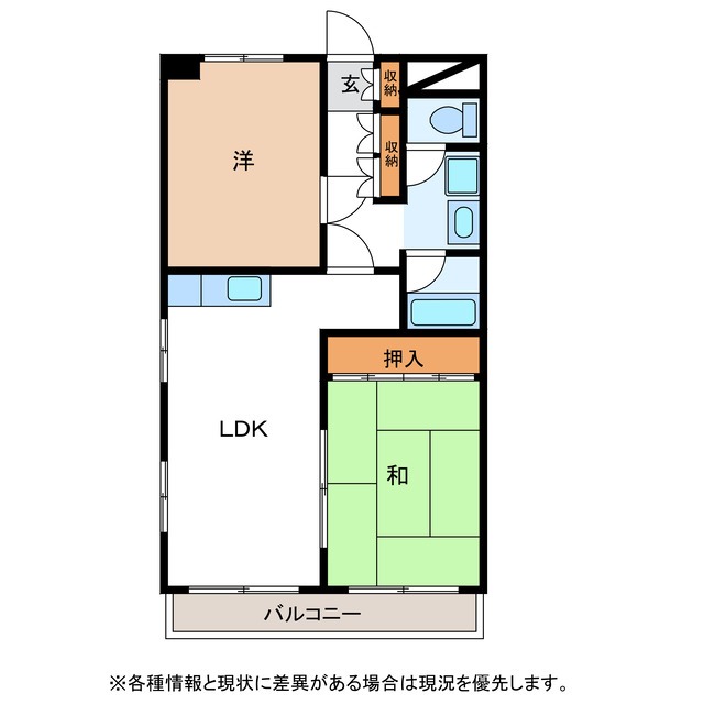 美濃加茂市森山町のマンションの間取り