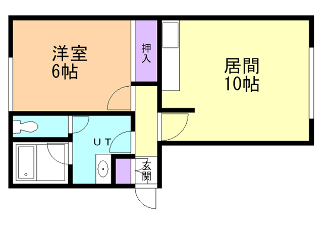 エステート富岡Ｂの間取り