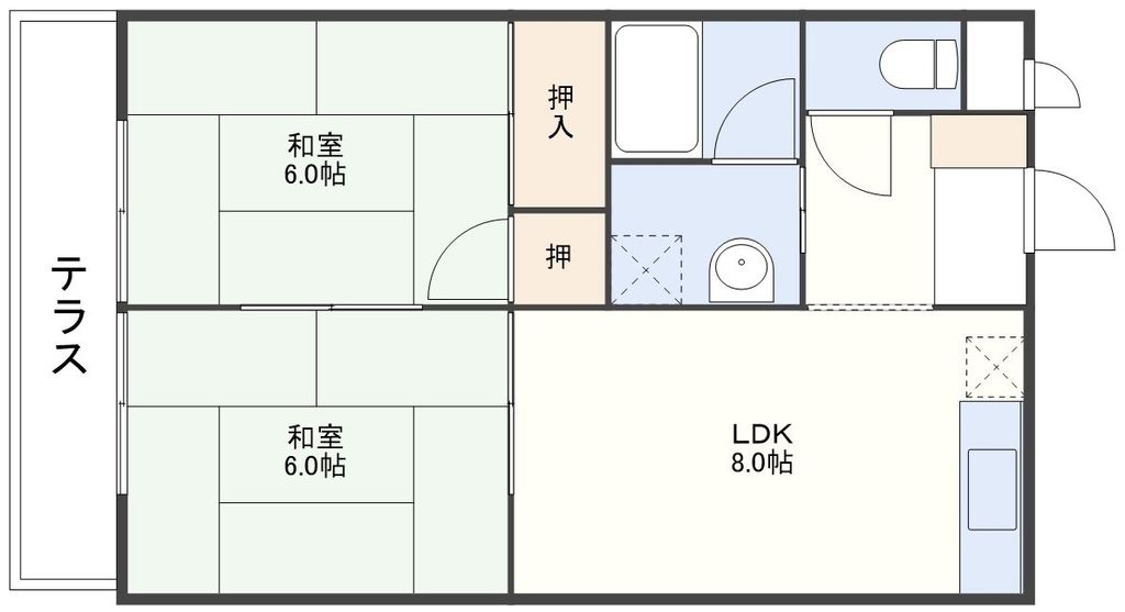 セカンドアベニューの間取り