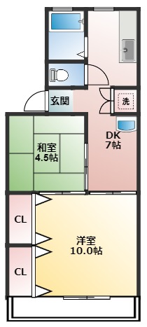 三輝本マンションの間取り