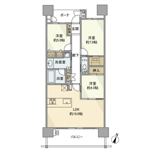 【レゾンシティ刈谷銀座の間取り】