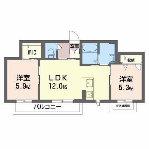 ベレオ裾野Ａの間取り