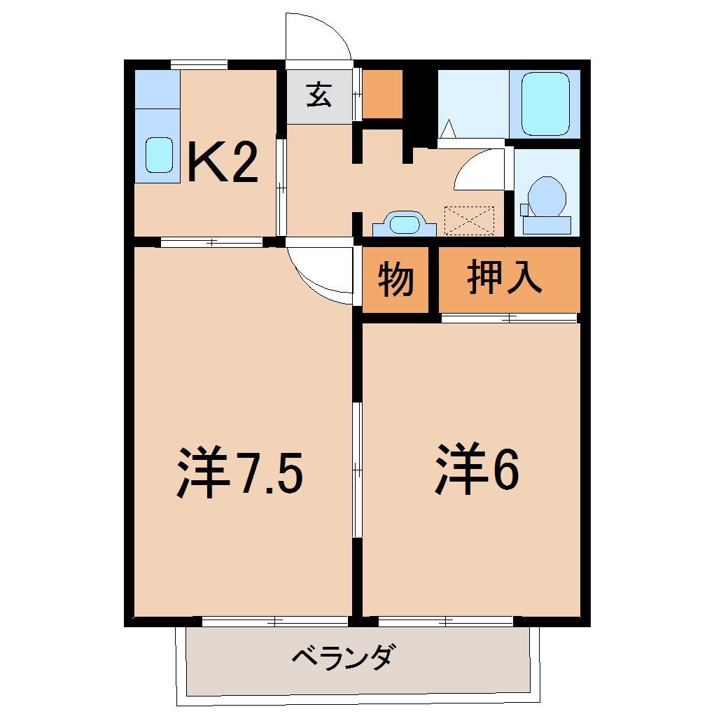 ハイツ東舞子の間取り