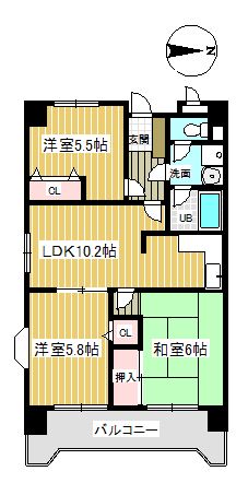 メゾン クレストの間取り