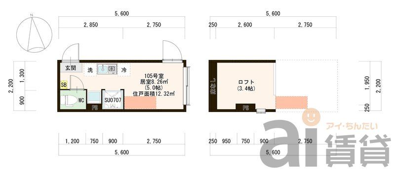 練馬区関町南のアパートの間取り