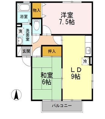 エピナール　B棟の間取り