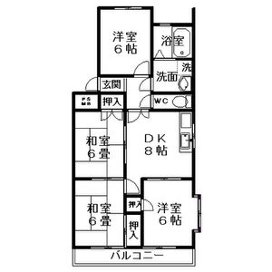 リバーサイド八番館の間取り