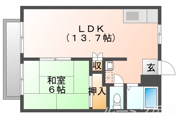 ツインハイムダイシンの間取り