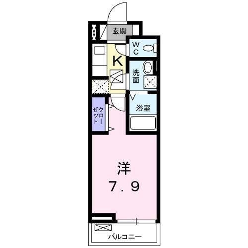 【葛飾区西亀有のアパートの間取り】