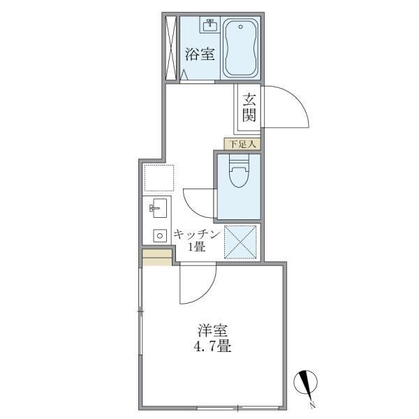 【フェリーチェ北千住の間取り】