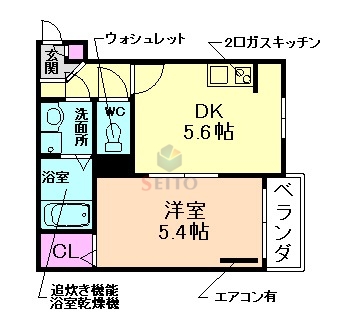 オールウェイズ豊中の間取り